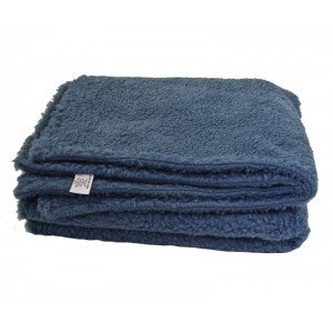 Harbour Blue Double Layered Sherpa Fleece Dog Blanket Harbour Blue Double Layered Sherpa Fleece Dog Blanket