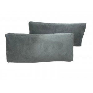 Grey Faux Suede Head Rest