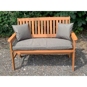 Garden Bench Cushion with Optional Sets - WATER RESISTANT - KHAKI