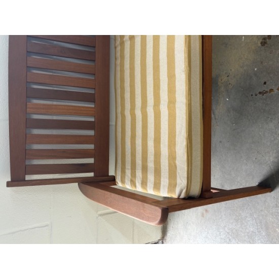 4ft Clearance Bench Cushion - Light Brown Stripe
