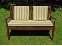 Garden Bench Cushion Light Brown Stripe Pet N Home