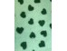 PnH Veterinary Bedding - NON SLIP - By The Roll - Mint with Green Hearts