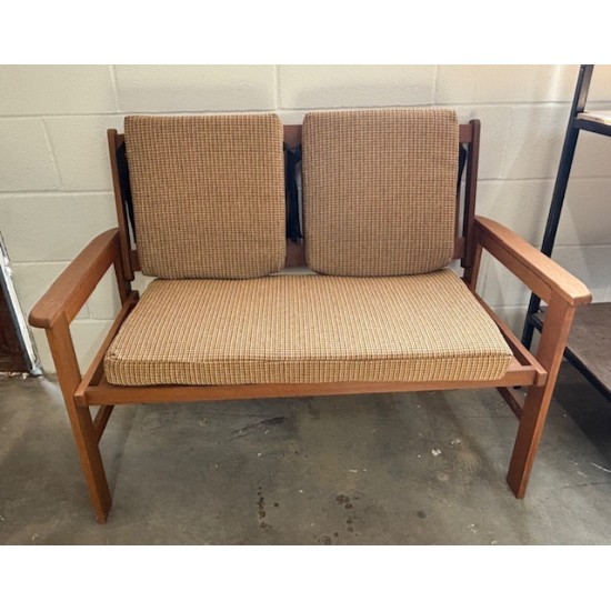 3ft Clearance Bench Cushion Set with Back Pads - Mustard Brown 