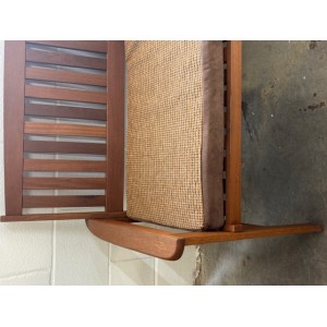 4ft Clearance Bench Cushion - Mustard with Brown Sides