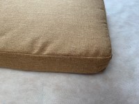 Garden Bench Cushion Set Including Back Pads - Mustard