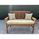 4ft Clearance Bench Set with Side Pillows - Natural Stripe 
