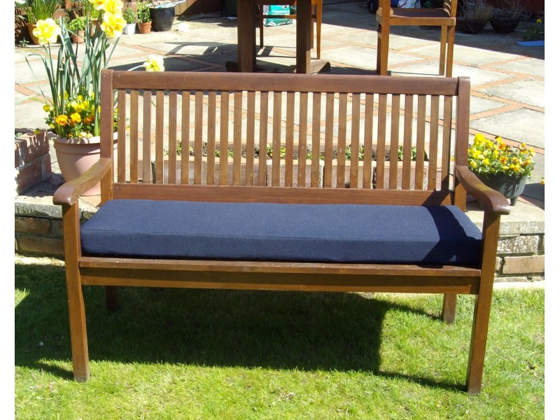 Garden Bench Cushion - Navy Blue