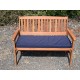 Garden Bench Cushion with Optional Sets - WATER RESISTANT - NAVY BLUE