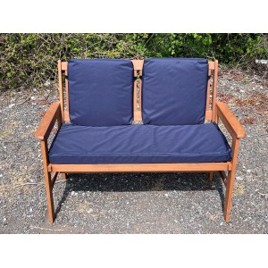 Garden Bench Cushion with Optional Sets - WATER RESISTANT - NAVY BLUE