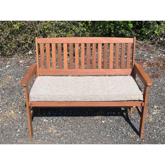 Garden Bench Cushion with Optional Sets - Cream / Beige Fleckled