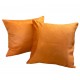Scatter Cushion - 45cm x 45cm - Autumn Orange Faux Suede