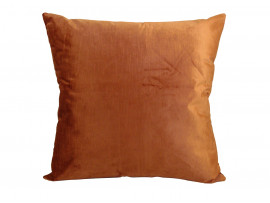 Orange Velour Scatter Cushion - 43cm x 43cm - COMPLETE WITH HOLLOW FIBRE FILLED INNER