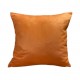 Scatter Cushion - 45cm x 45cm - Autumn Orange Faux Suede