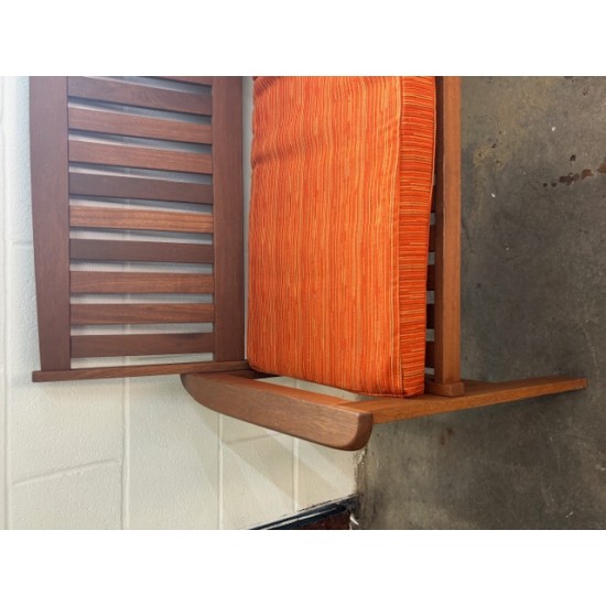 3ft Clearance Bench Cushion - Orange Stripe