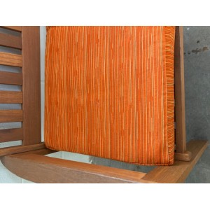 3ft Clearance Bench Cushion - Orange Stripe