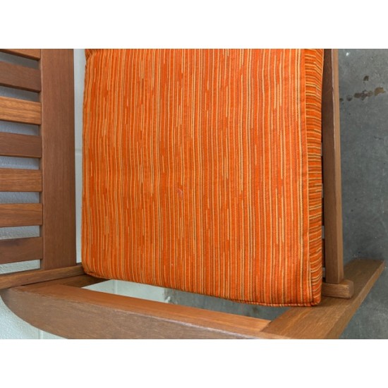 3ft Clearance Bench Cushion - Orange Stripe