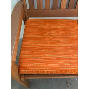3ft Clearance Bench Cushion - Orange Stripe