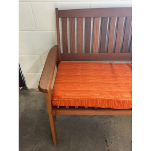 3ft Clearance Bench Cushion - Orange Stripe