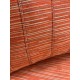 4ft Clearance Bench Set with Side Pillows - Orange Stripe