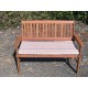 Garden Bench Cushion with Optional Sets - Orange Zig Zag