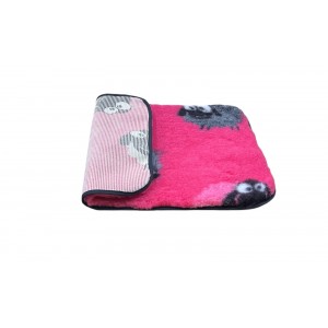 Non Slip Vet Bedding - BINDED - Pink Sheep
