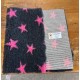 Clearance PnH Veterinary Bedding - NON SLIP - Charcoal with Pink Stars - 75cm x 50cm