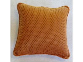 Orange Dotted Scatter Cushion - 40cm x 40cm - COMPLETE WITH HOLLOW FIBRE FILLING