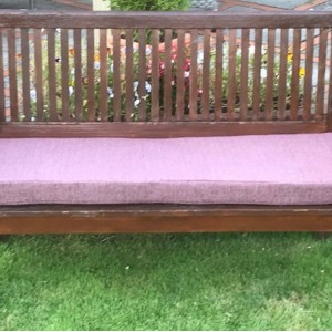4ft Clearance Bench Cushion - Purple Fleckled