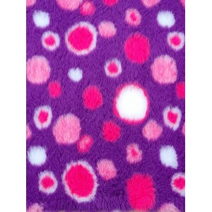 Car Boot Liner - Purple with Pink Circles
