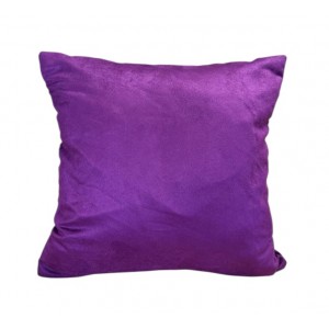 Large Cushion - 65cm x 65cm - Aubergine Faux Suede