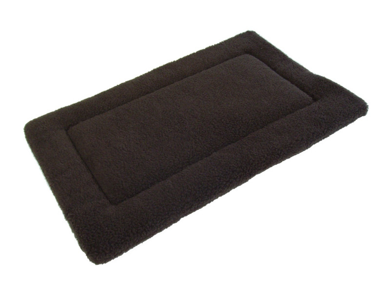 Sherpa Fleece Quilted Dog Pad - Brown