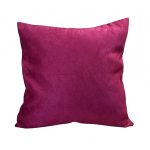 Large Cushion - 65cm x 65cm - Crimson Red Faux Suede