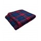 Red Tartan Double Layered Sherpa Fleece Dog Blanket