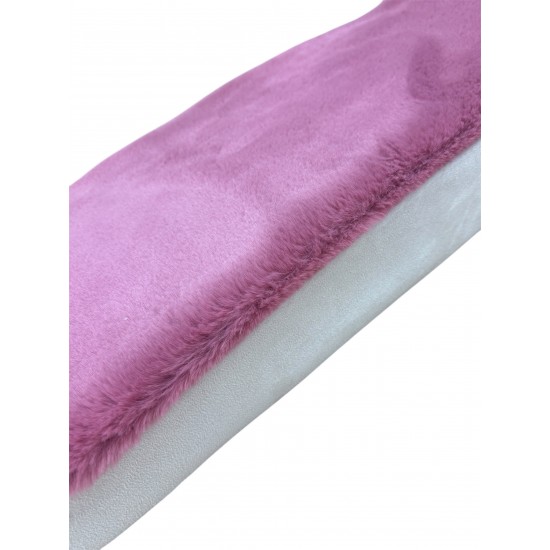 Cat Window Bed - Soft Plush Fur - Rose Pink