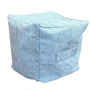 Cube Beanbag - Rutland Fabric - Ice Blue