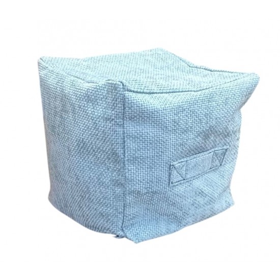 Cube Beanbag - Rutland Fabric - Ice Blue