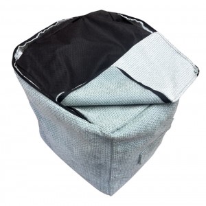 Cube Beanbag - Rutland Fabric - Ice Blue