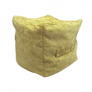 Cube Beanbag - Rutland Fabric - Mustard