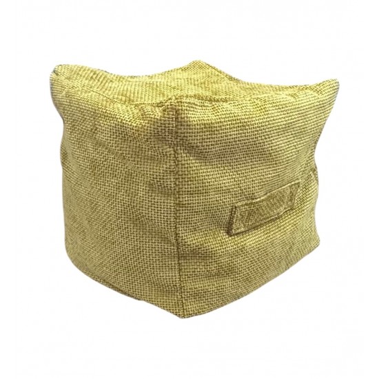 Cube Beanbag - Rutland Fabric - Mustard