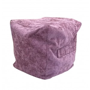 Cube Beanbag - Rutland Fabric - Rose