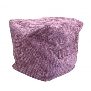 Cube Beanbag - Rutland Fabric - Rose