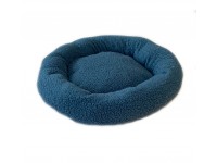 Donut Snuggle Bed - Anti Anxiety Calming Dog Bed - Harbour Blue