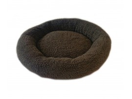 Donut Snuggle Bed - Anti Anxiety Calming Dog Bed - Brown