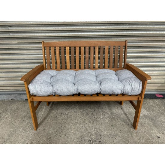 Blown Fibre Garden Bench Cushion - Soft Grey