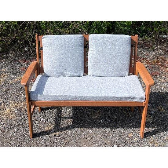 Garden Bench Cushion with Optional Sets - Soft Grey
