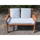 Garden Bench Cushion with Optional Sets - Soft Grey