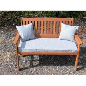 Garden Bench Cushion with Optional Sets - Soft Grey