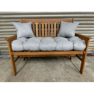 Blown Fibre Garden Bench Cushion - Soft Grey Blown Fibre Garden Bench Cushion - Soft Grey