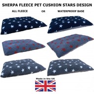 Grey with White Stars - Mattress Dog Bed
