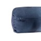 Round Bolster Cushion - Faux Suede - Black